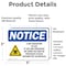 Signmission Radiation & Laser Sign, 3.5 in H x 5 in W, Vinyl Decal, Rectangle OS-2PACK-NS-D-35-L-19081 - alternate 3